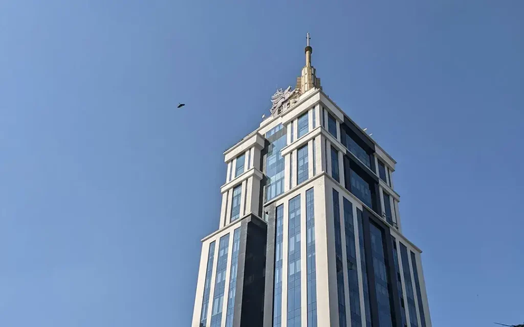 A tall building in Bangalore, India